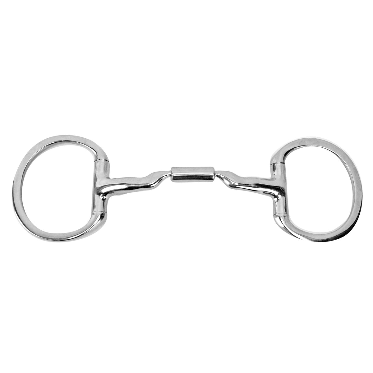 Myler Eggbutt without Hooks and Low Port Comfort Snaffle MB 04-14mm