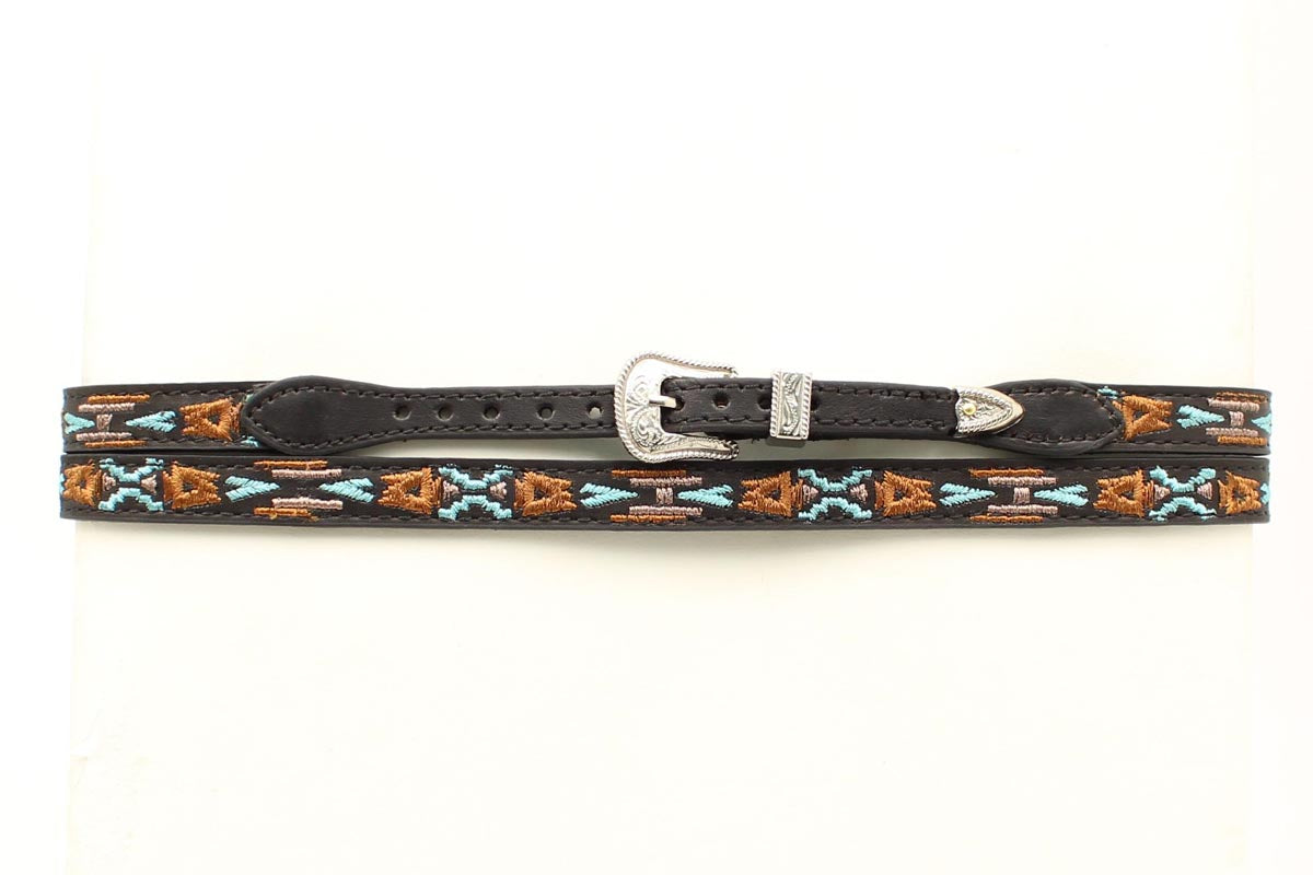 Black Aztec Embroidered Hatband