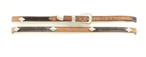 Two Tone Leather Hatband