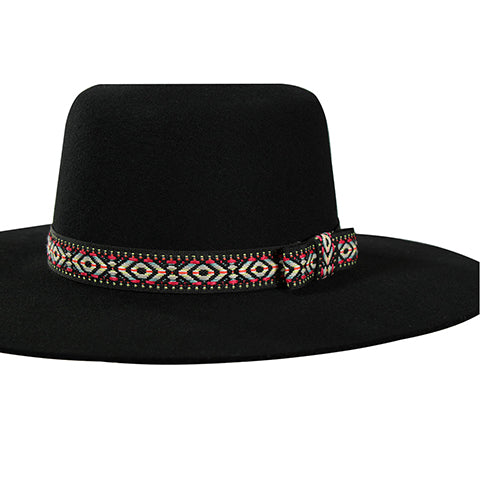 Twister Multicolored Aztec Fabric Stretch Hatband