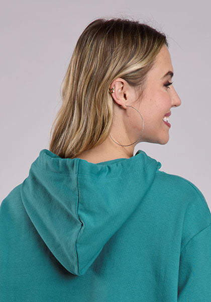 Roper Wild Rag Hoodie Turquoise