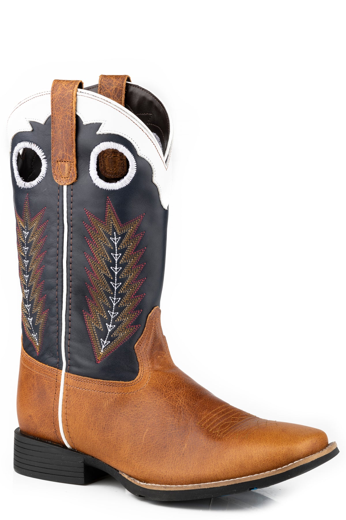 Roper Mens James Brown/Navy Square Toe