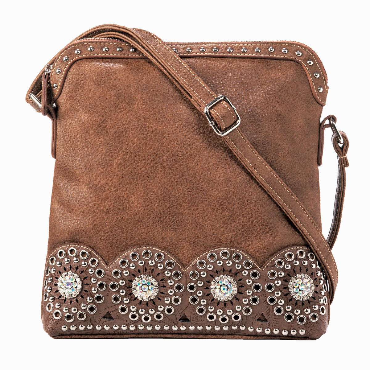 Blazin Roxx Crossbody Crystal Concho Cc Purse