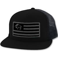 Hooey American Made Bison Black Hat