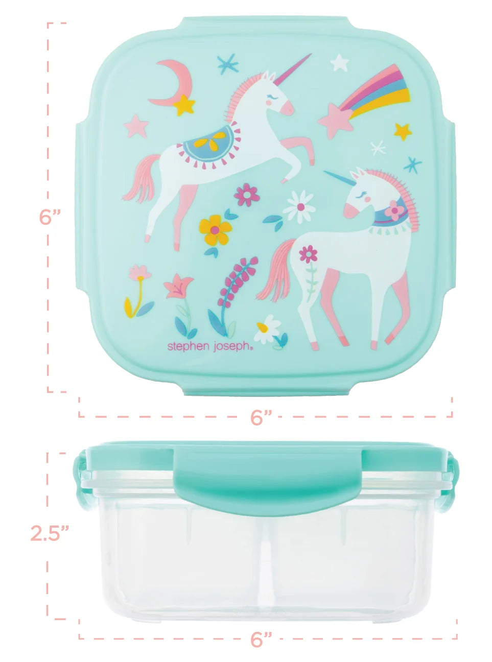 Stephen Joseph Snack Box With Ice Pack Unicorn