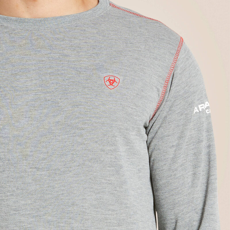 Ariat Long Sleeve FR Polartec Base layer Light Gray