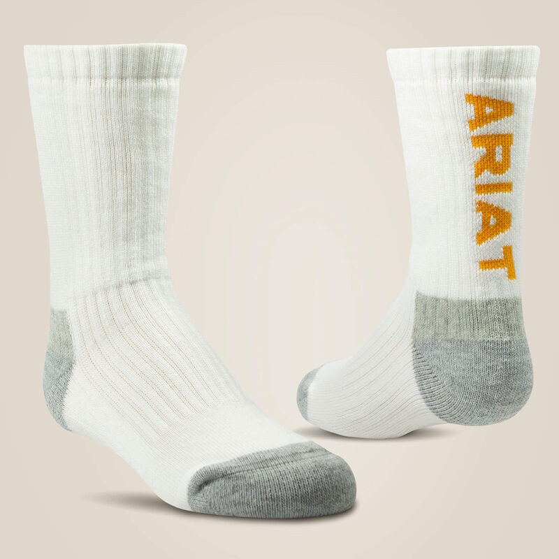 Ariat Kids Cotton Crew White