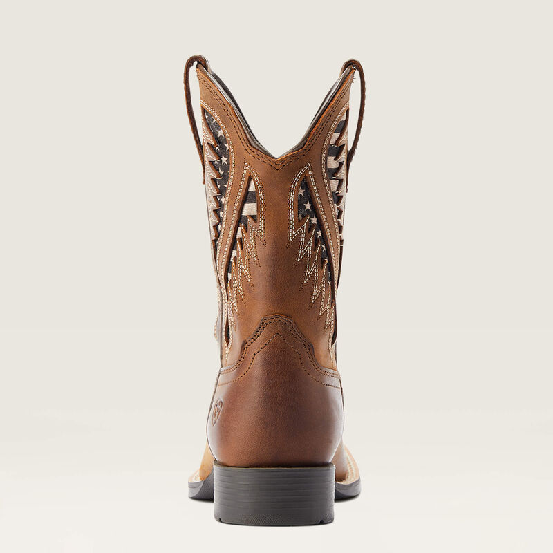 Ariat Kids Quickdraw Venttek Distressed Tan/Flag