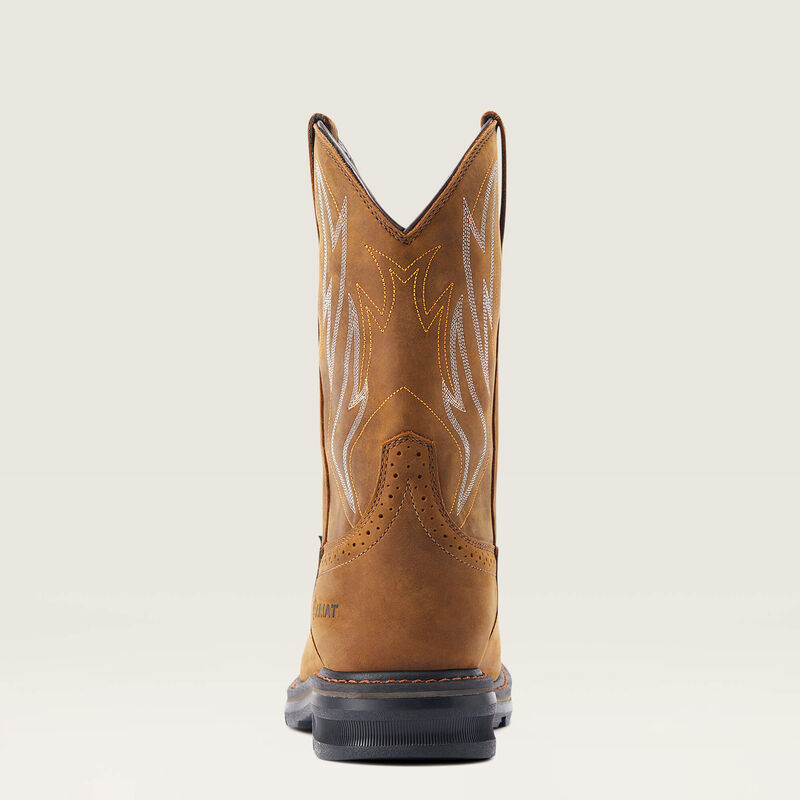 Ariat Sierra Shock Shield Waterproof Work Boot Distressed Brown