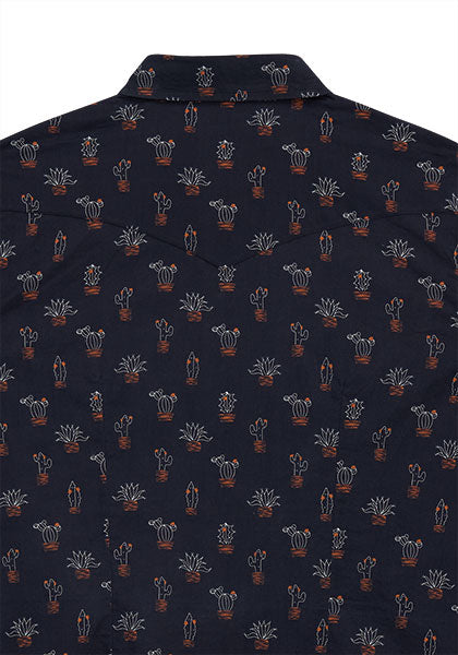 Tin Haul Cactus Print Long Sleeve Snap Shirt