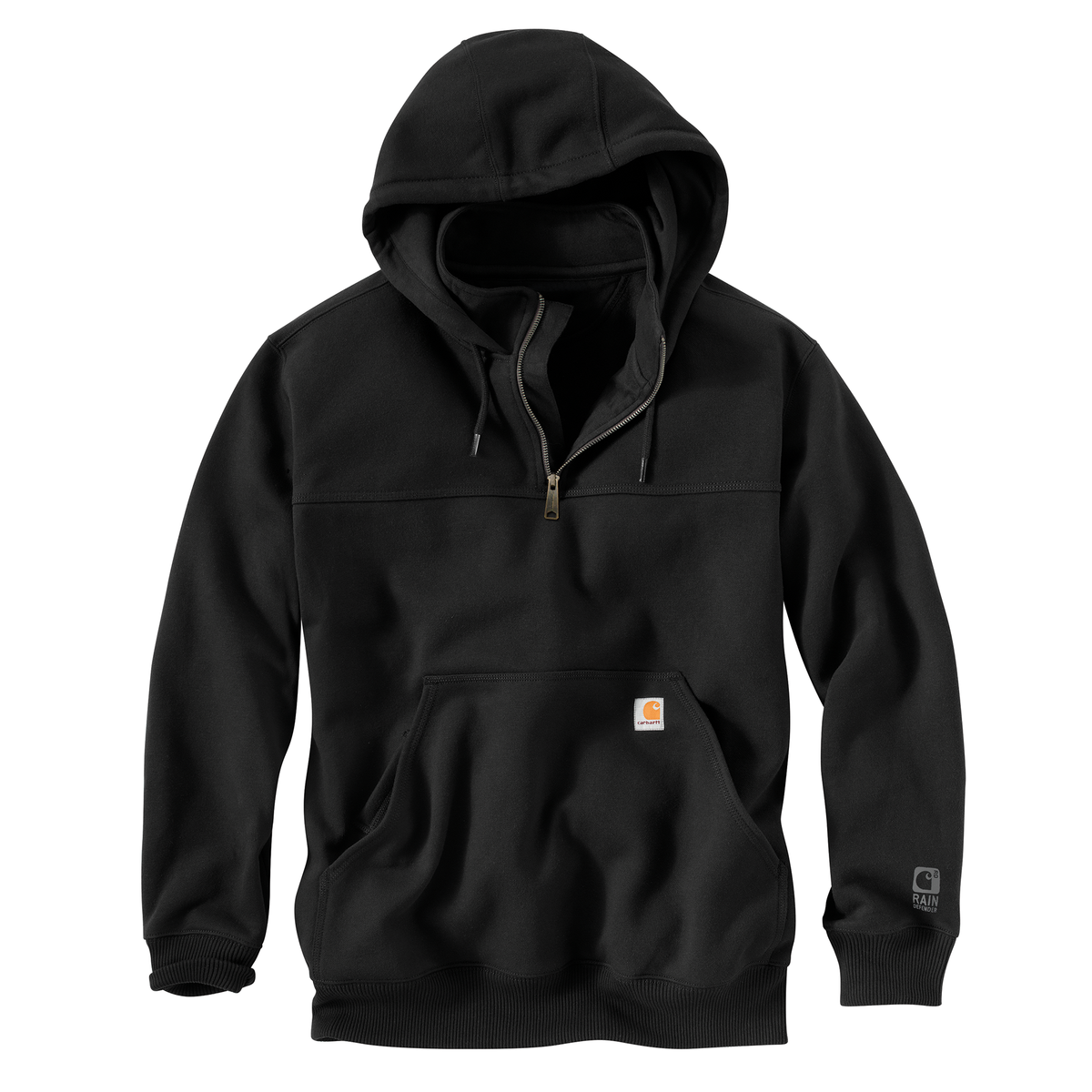 Carhartt Rain Defender Heavy Weight Quarter Zip Hoodie Black