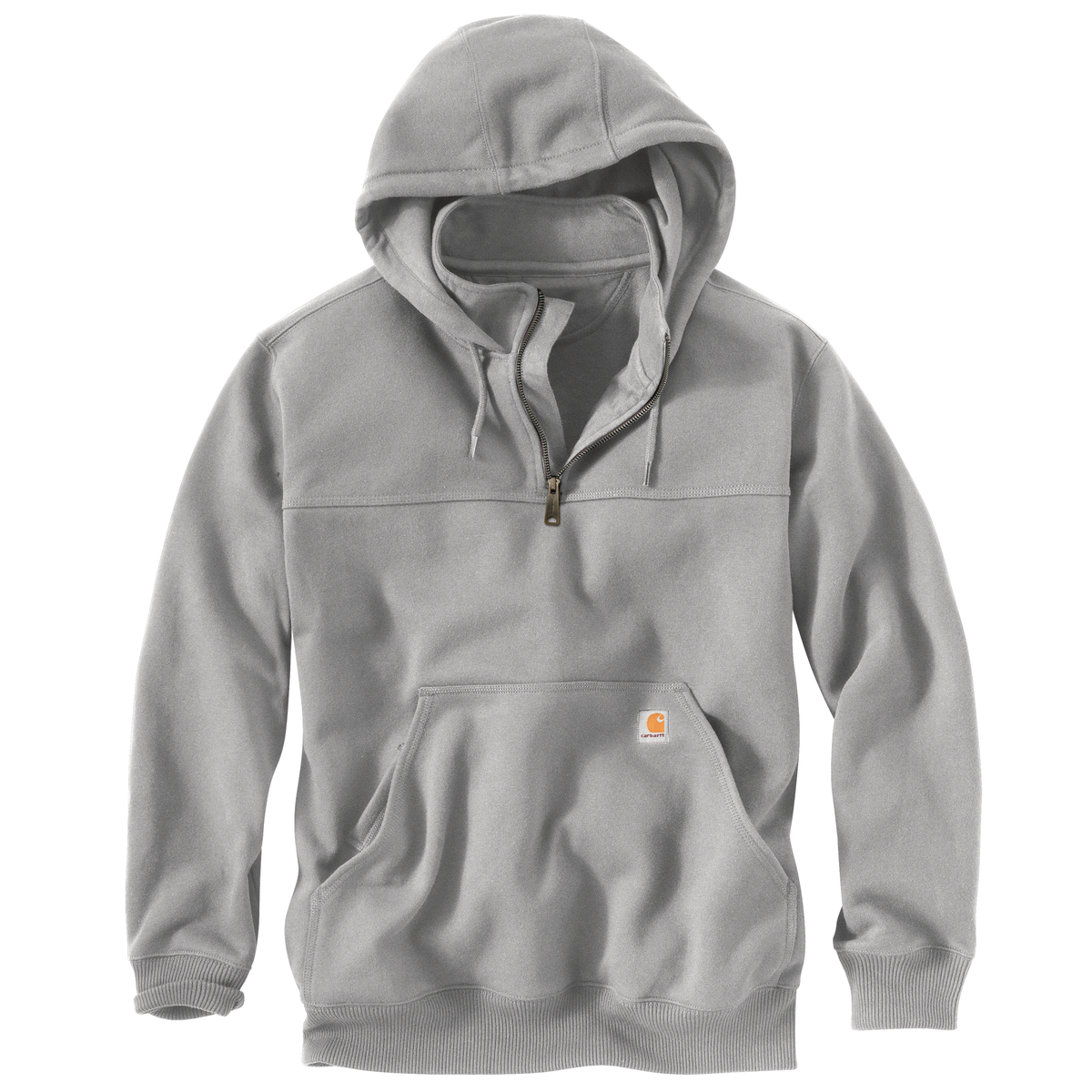 Carhartt Rain Defender Heavy Weight Quarter Zip Hoodie Heather Gray