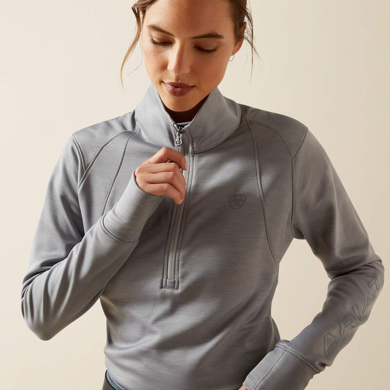 Ariat Team EQ 1/2 Zip Pullover Alloy Heather