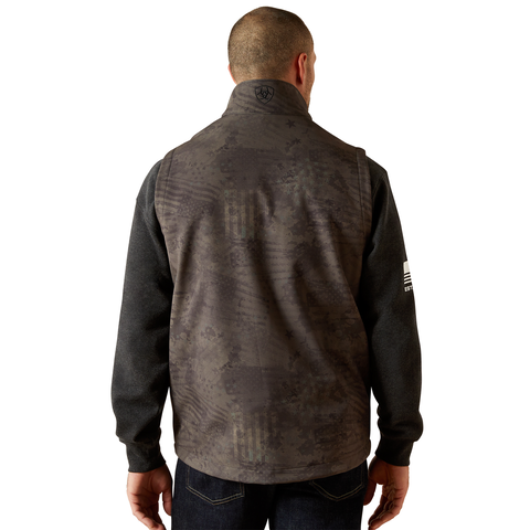 Ariat Patriot Flag Softshell Vest Phantom