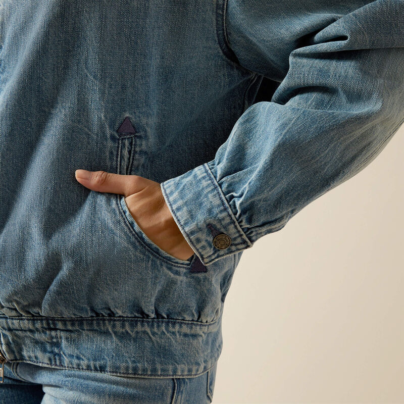 Ariat Cheyenne Denim Bomber Jacket Candy