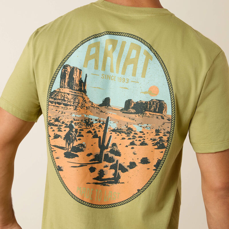 Ariat Mens Ariat Horse Without Name Classic Fit T Shirt Tent Green