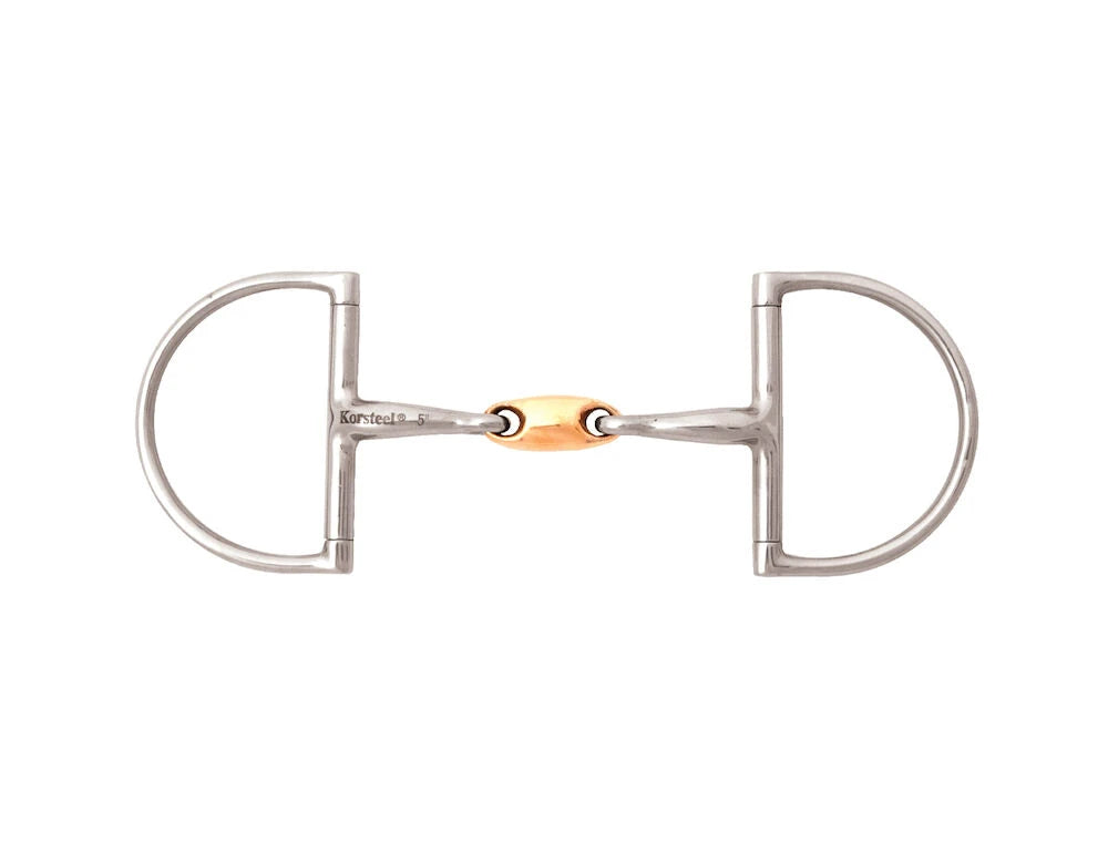 Korsteel Dee Ring Copper Link Snaffle BIt