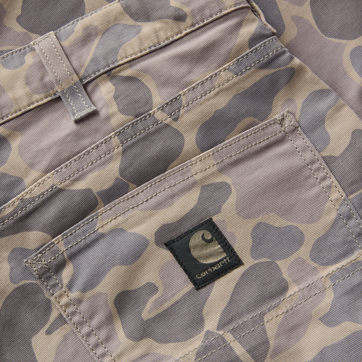 Carhartt Relaxed Straight Rigby Canvas Work Pants Khaki Vintage Camo