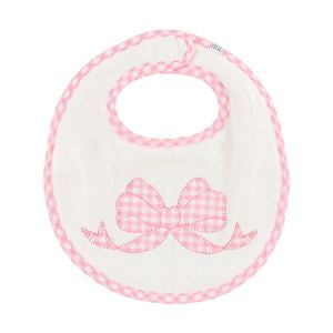 Mudpie Pink Bow Bib