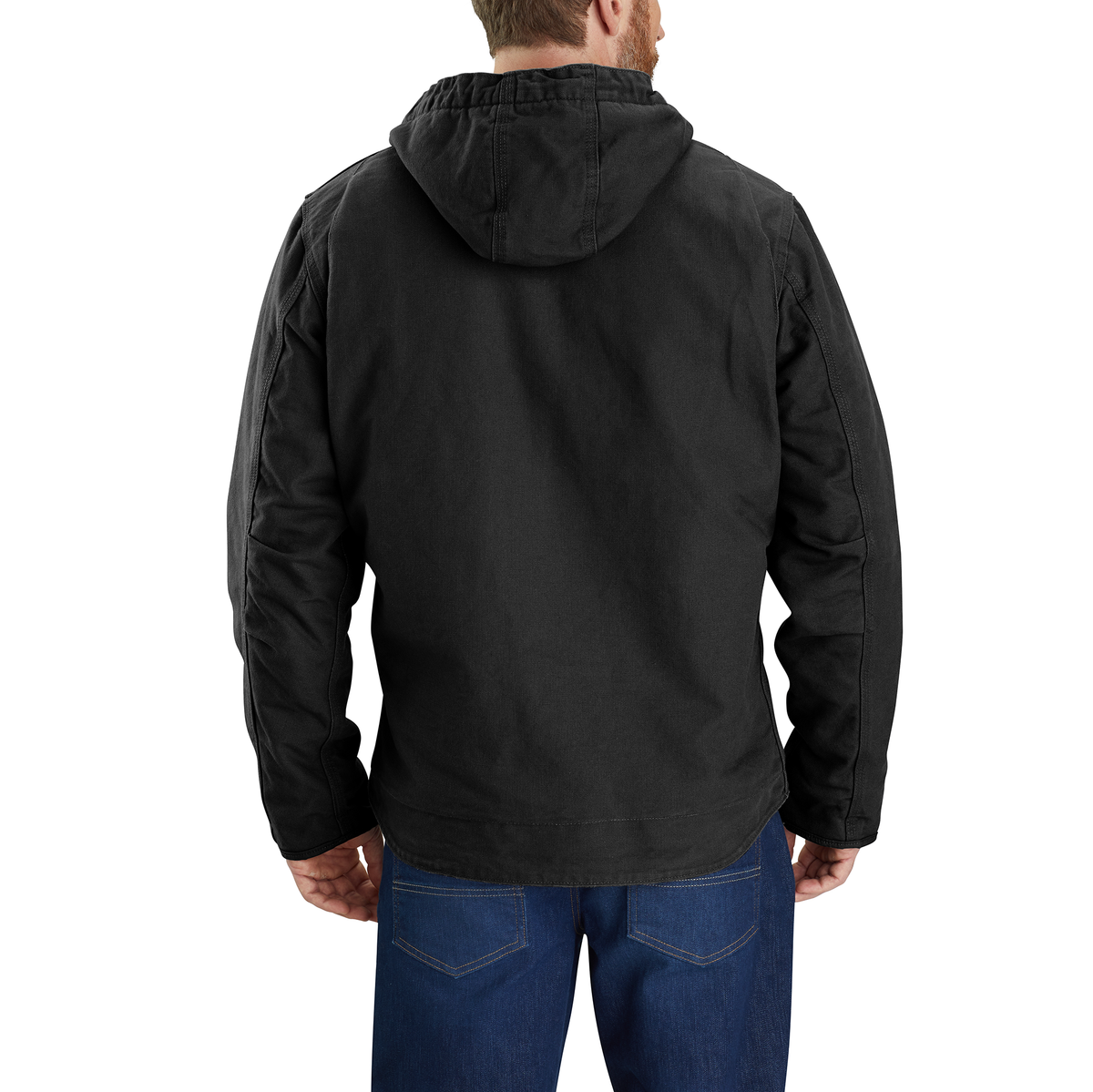 Carhartt Washed Duck Sherpa Lined Jacket Black