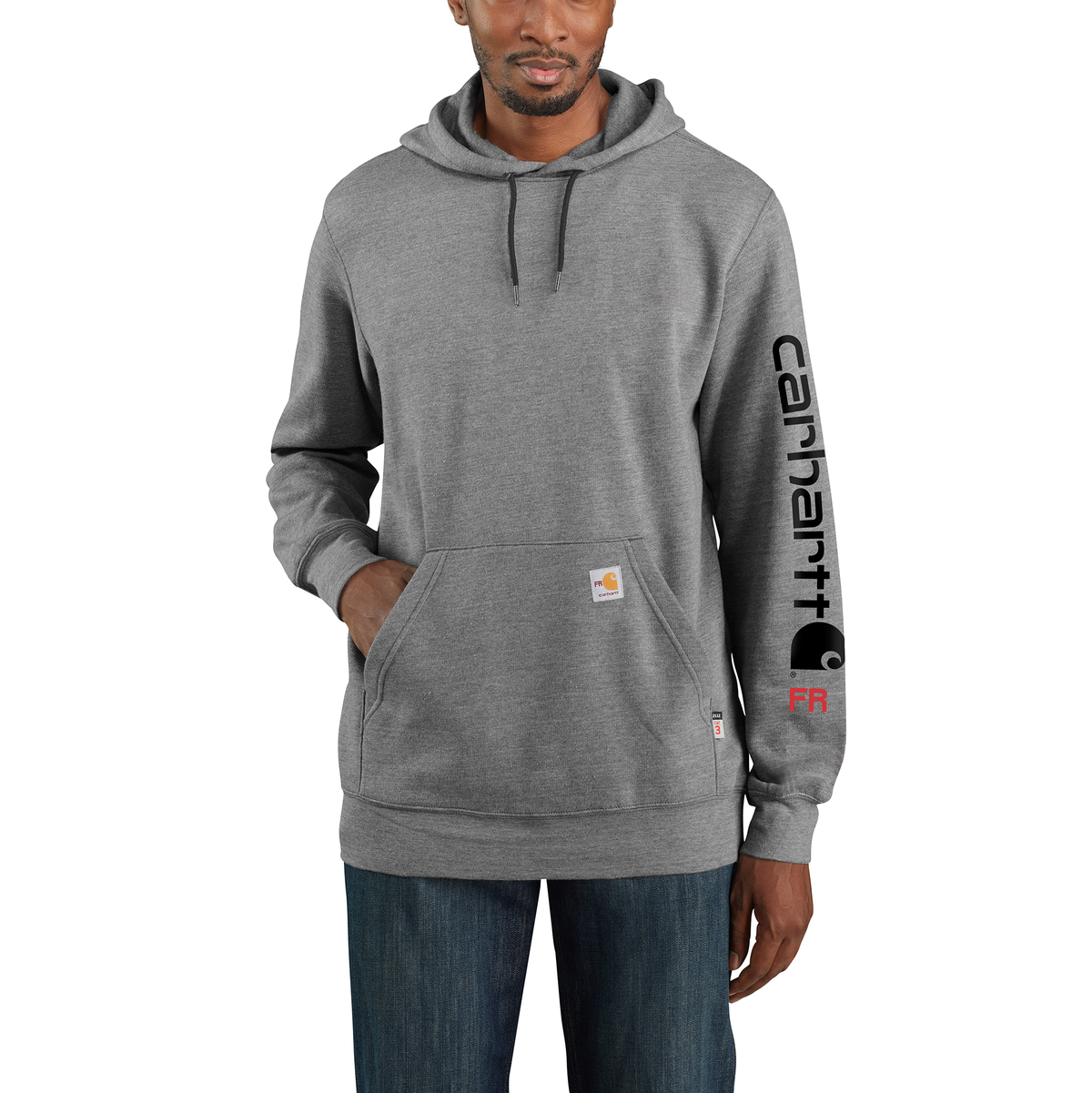 Carhartt FR Force Medium Weight Hoodie Gray