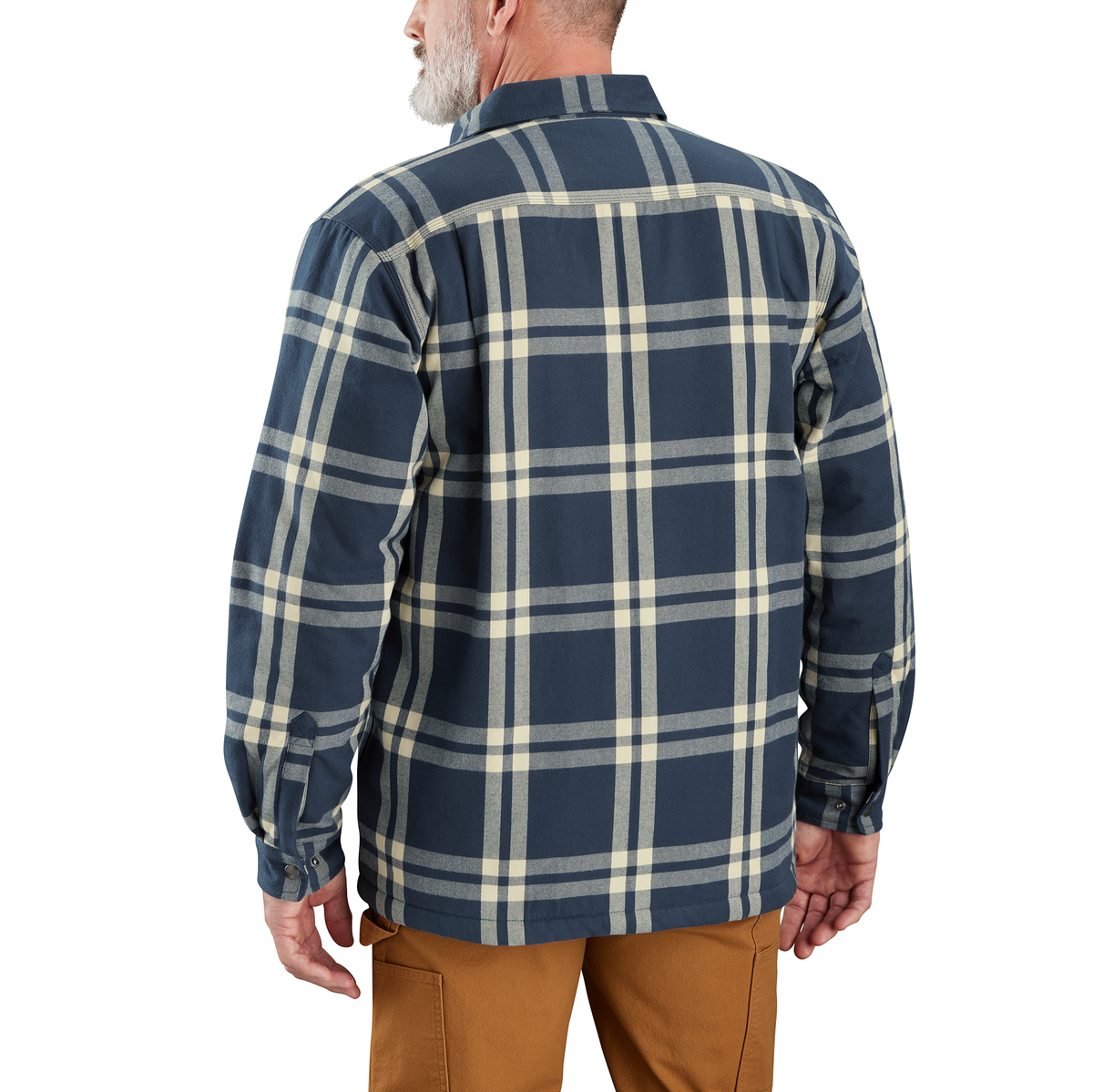 Carhartt Sherpa Lined Shirt Jacket Dark Blue