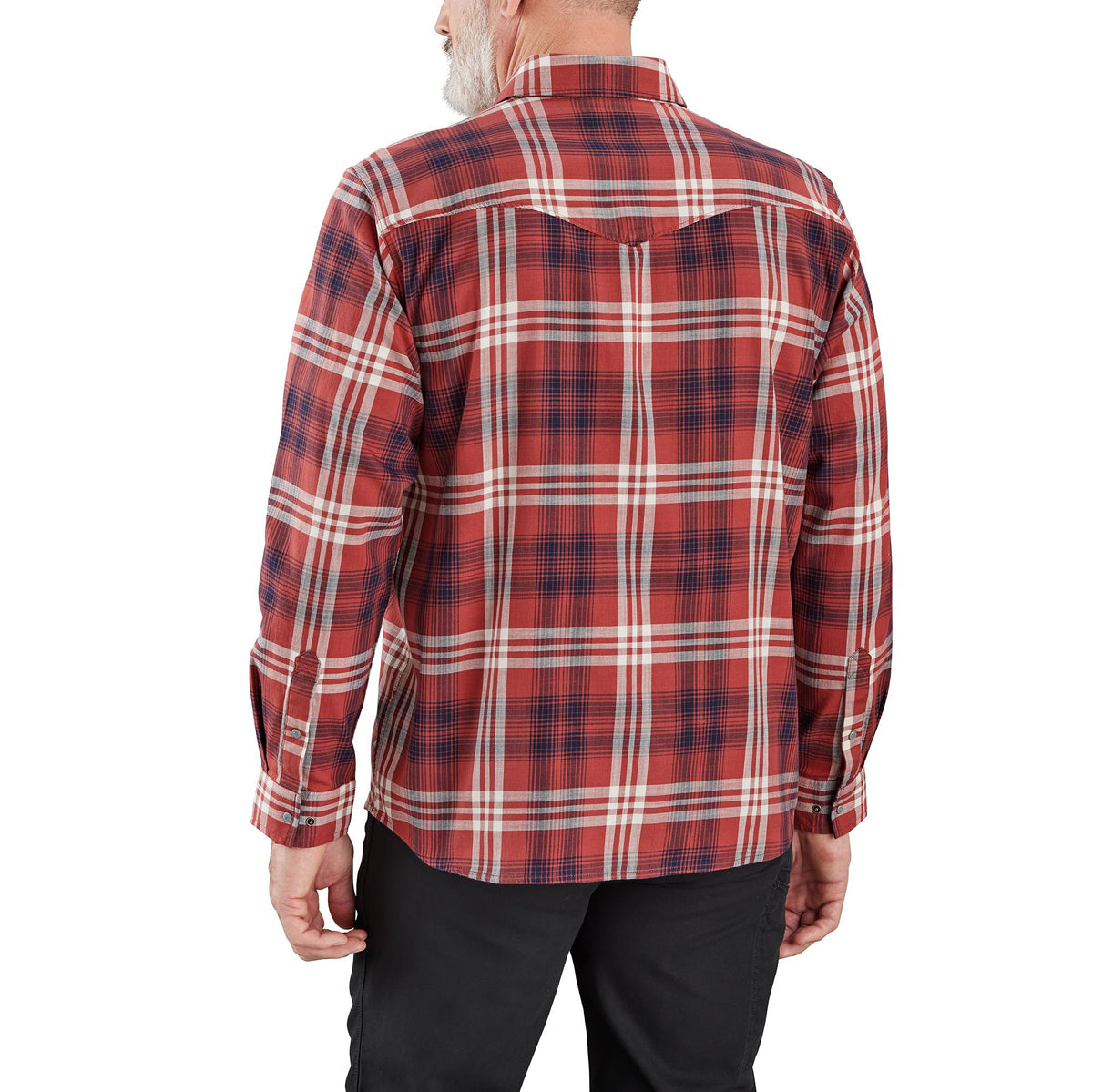 Carhartt Montana Long Sleeve Snap Shirt Dark Barn Red