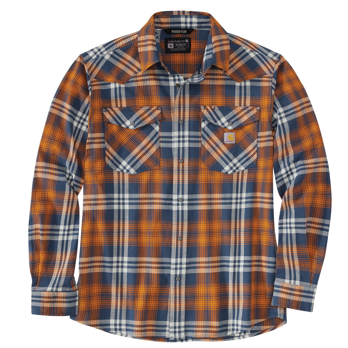 Carhartt Montana Long Sleeve Snap Shirt Dark Blue