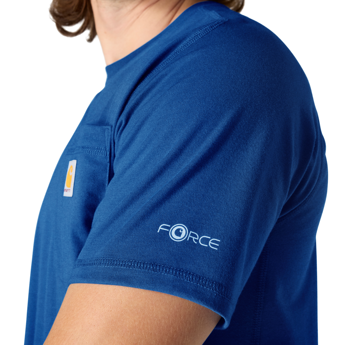 Carhartt Force Relaxed Fit Short Sleeve Tee Electric Indigo Heather