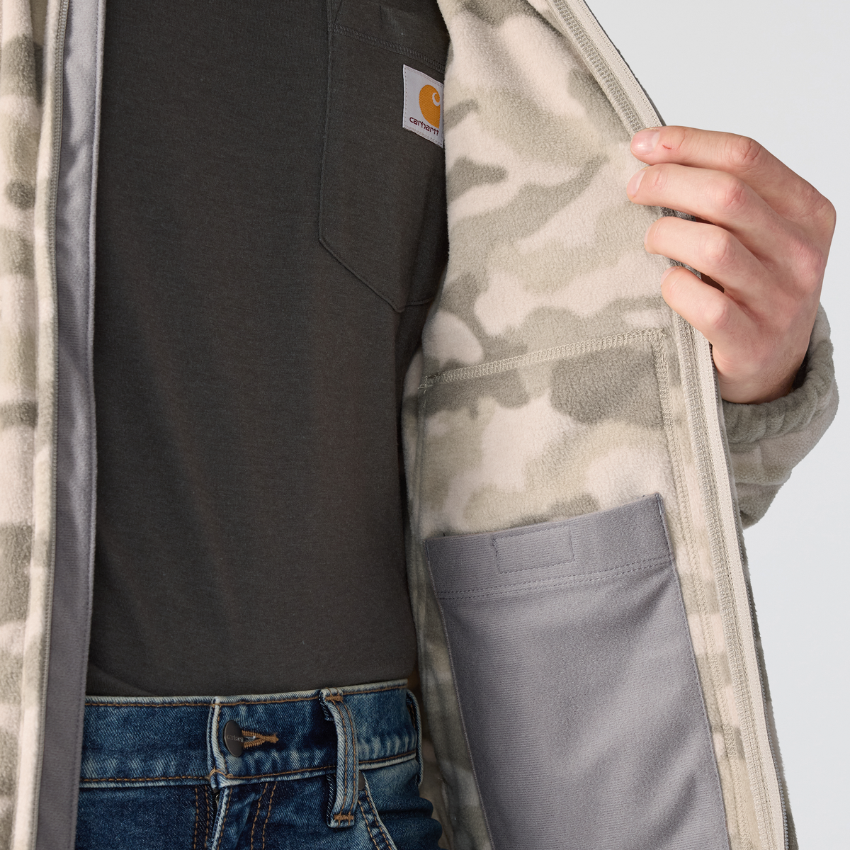 Carhartt Elkhart Jacket Fossil Tan Camo