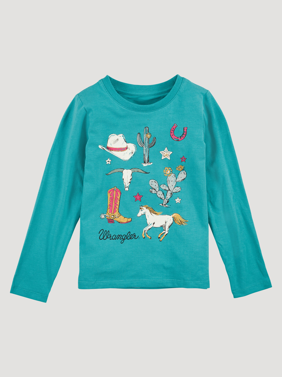 Wrangler Western Motifs T-Shirt Teal