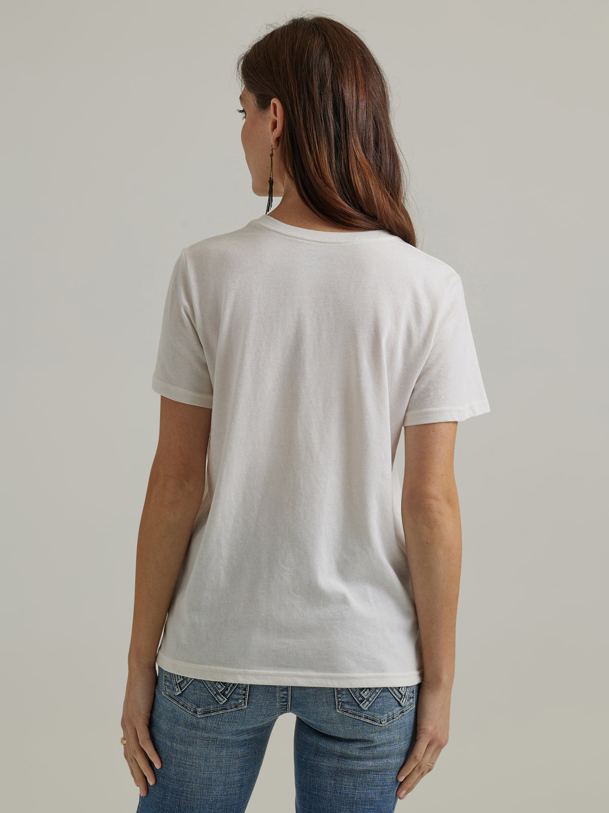 Wrangler Retro Short Sleeve Tee Marshmallow Heather
