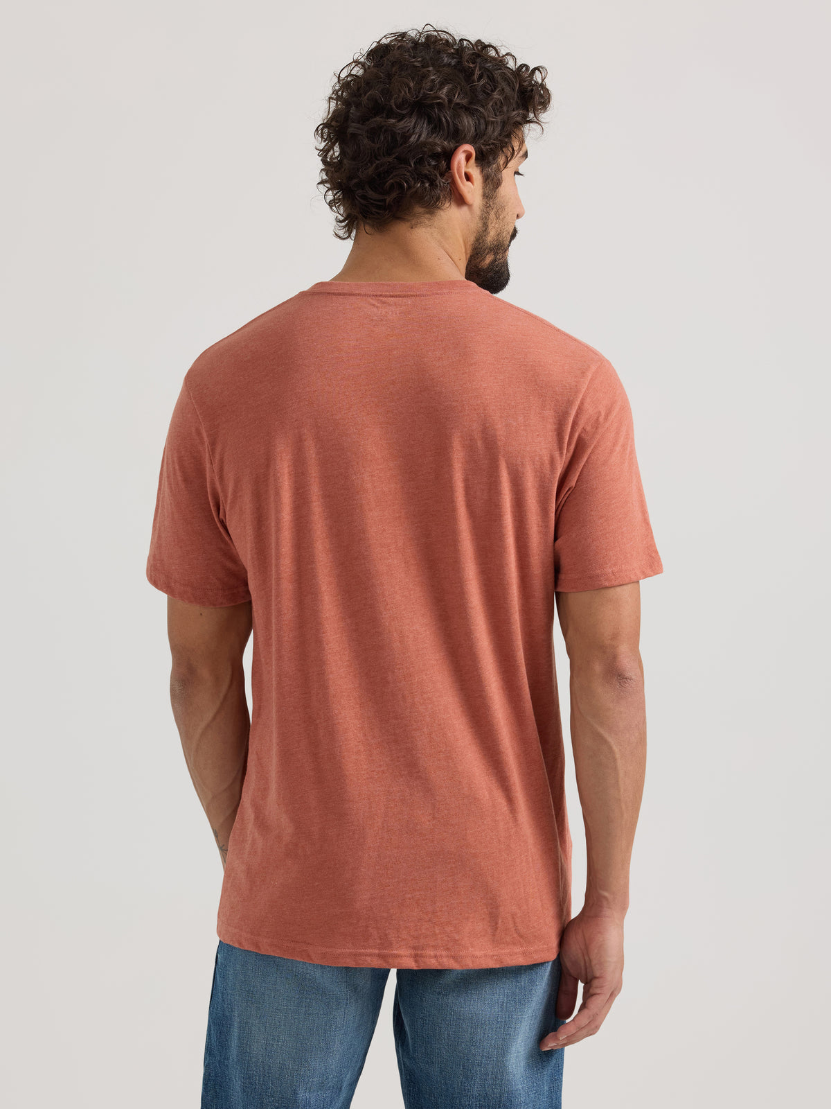 Wrangler Roping Graphic Redwood Heather Tee