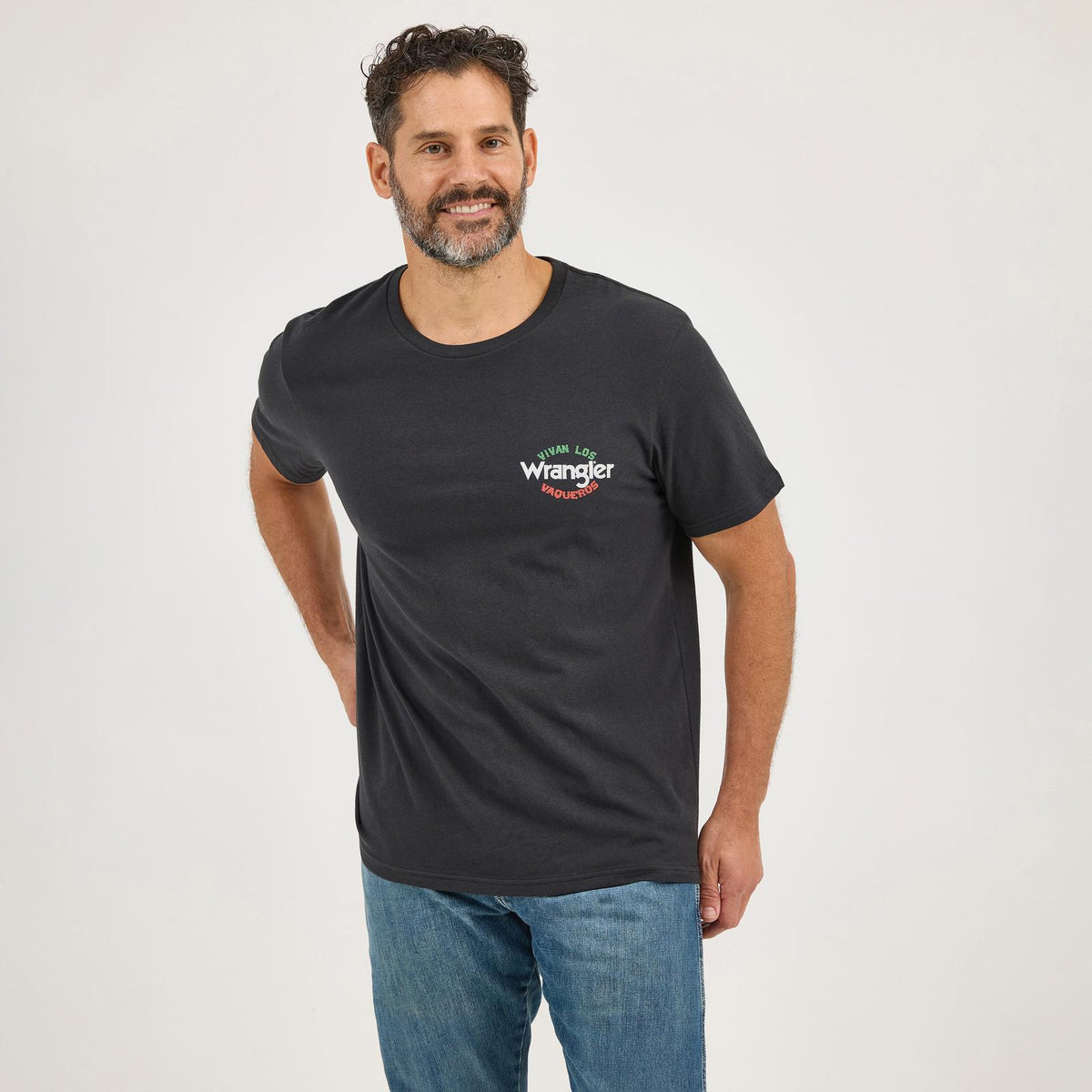 Wrangler Short Sleeve T-Shirt Regular Fit Jet Black