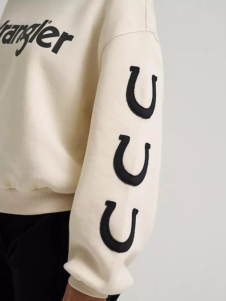 Wrangler Womens Wrangler Lucky Logo Crew Sweatshirt