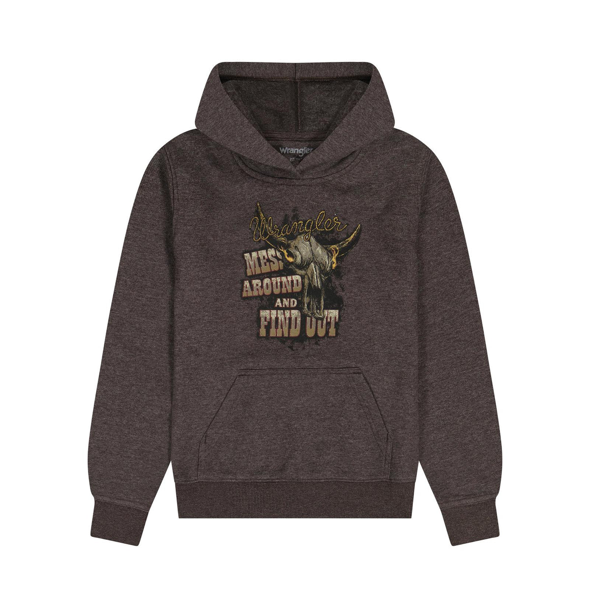 Wrangler Kids Hoodie Chocolate Torte Heather