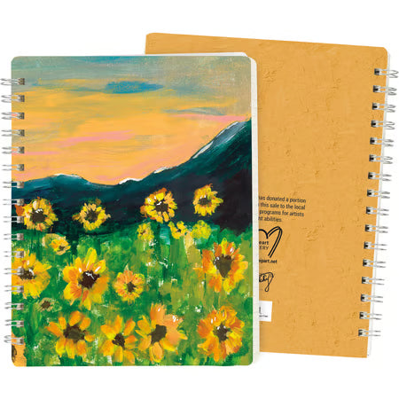 Primatives By Kathy Spiral Notebook Sunflower