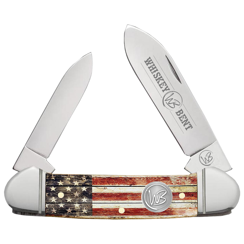 Whiskey Bent Acrylic Patriot Canoe
