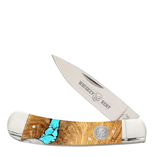 Whiskey Bent Acrylic Turquoise River Lock Blade