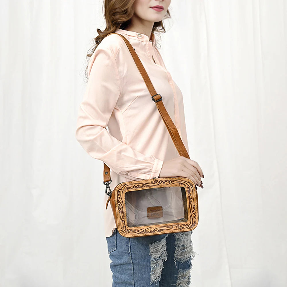 American Darling Tooled Clear Venue bag