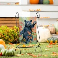 Evergreen Wild Greeting Suede Garden Flag