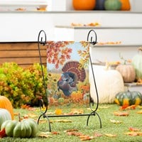Evergreen Harvest Garden Suede Garden Flag