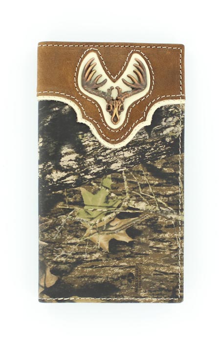 Nocona Deer Skull Concho Camo Rodeo Wallet