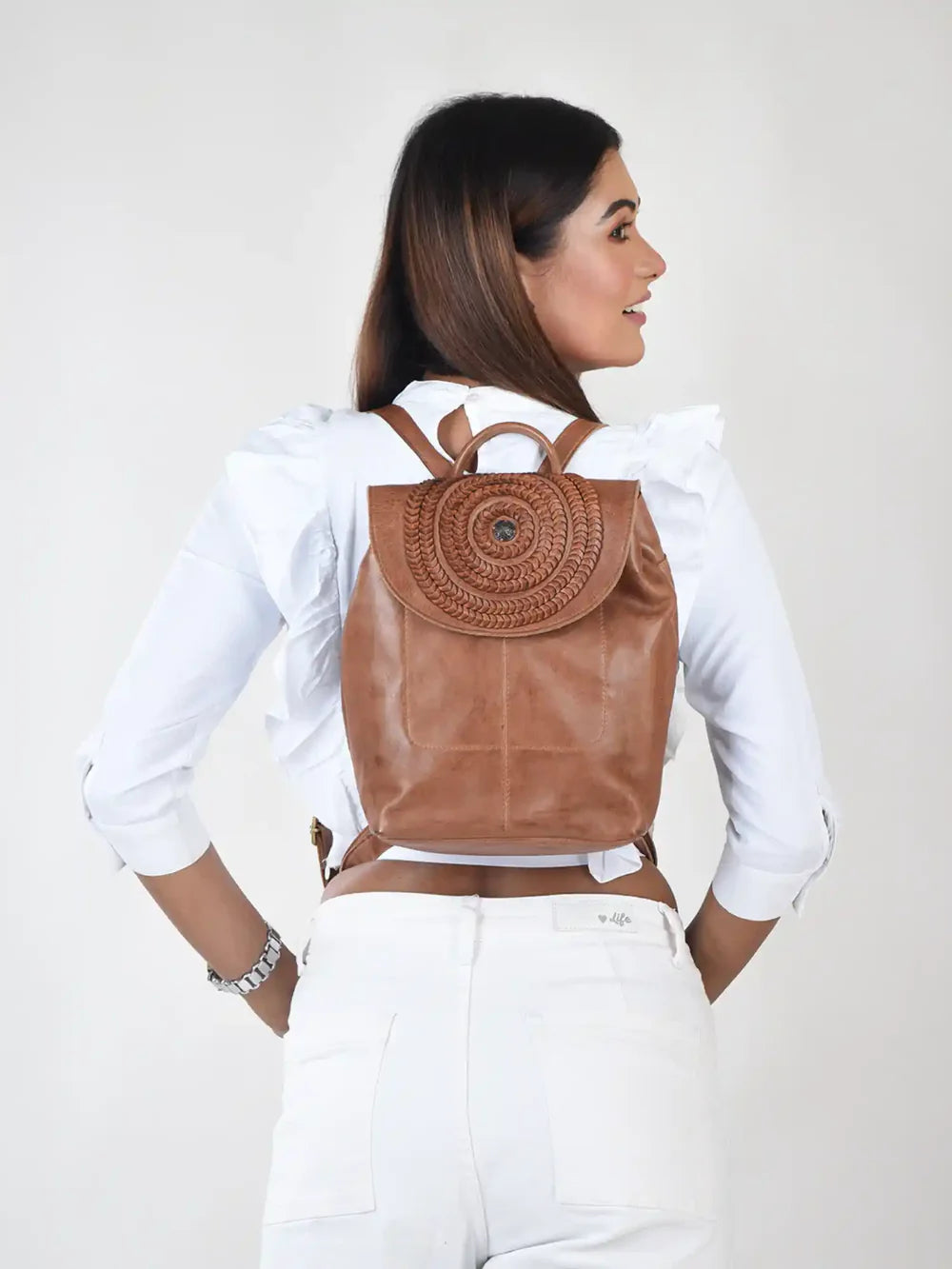 Milo Auray Backpack Washed Leather