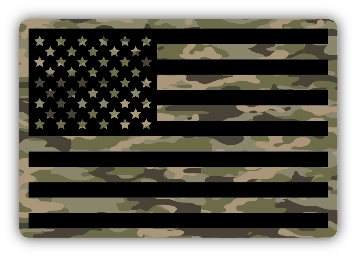 Stickers Northwest Camo USA Flag