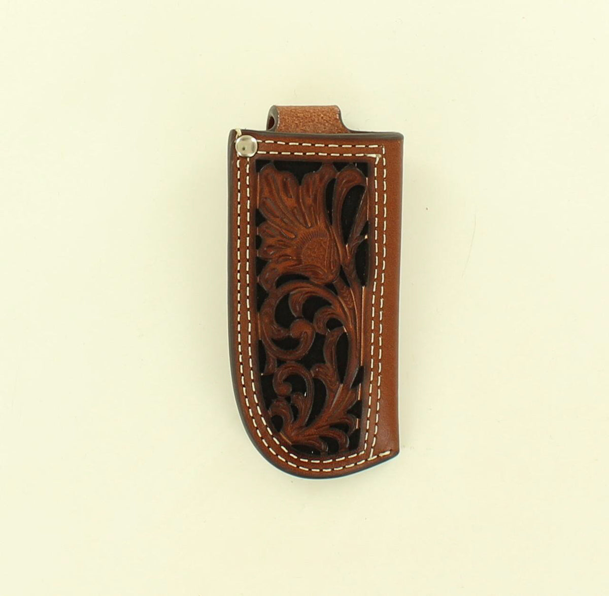 Nocona Floral Tooled Knife Sheath/Sleeve