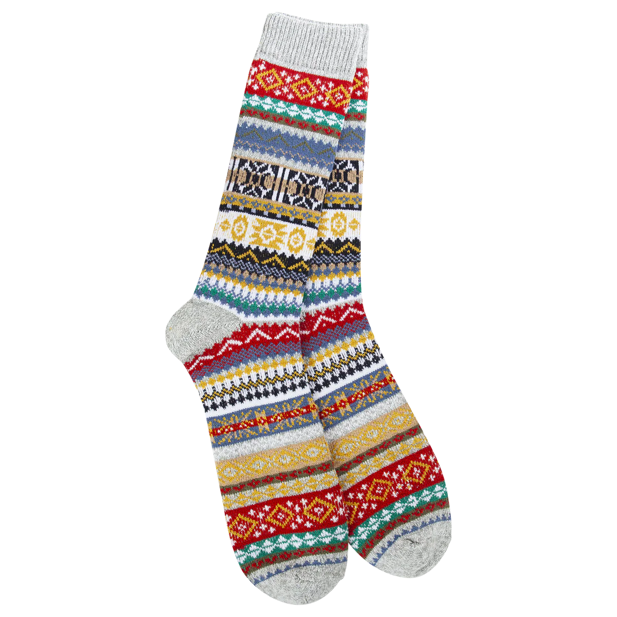 WSS 1902 Studio Crew OS Heather Grey Multi