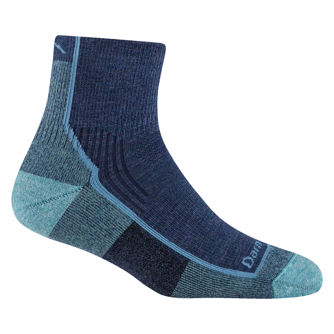 Darn Tough Hiker Quarter Crew Midweight Blue Jay