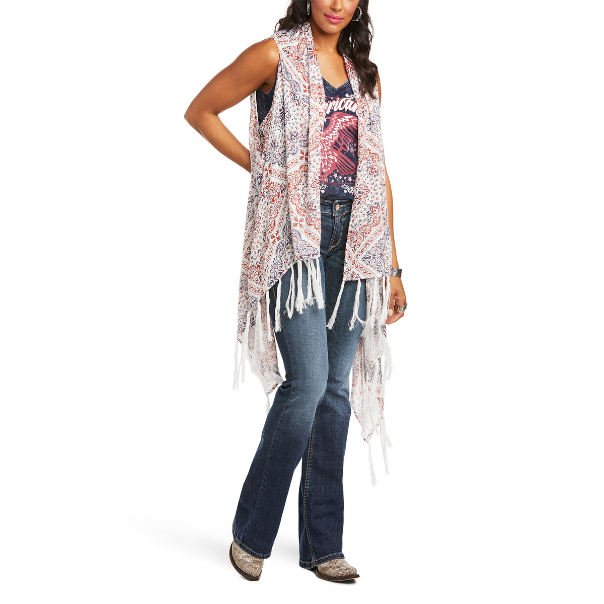 Ariat Texas Heat Kimono Vest