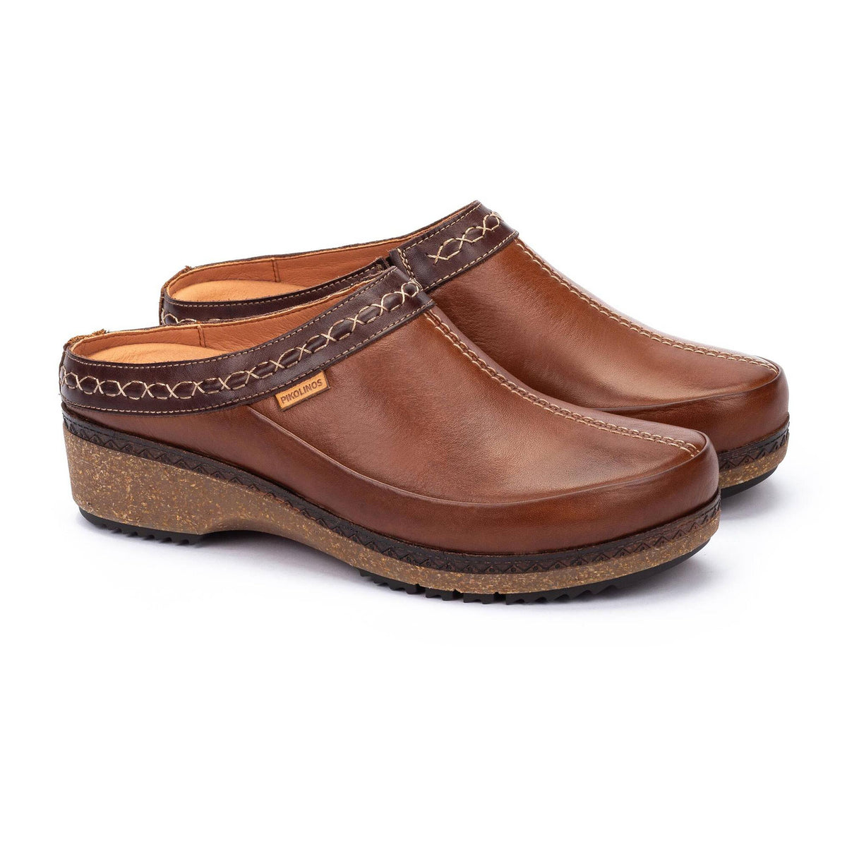 Pikolinos Granada Leather Clogs - Cuero